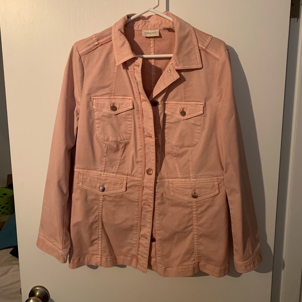 Chico’s Pink Denim Jacket